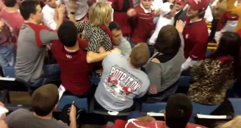 Bama Fan Goes Superman On Oklahoma Fan