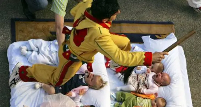 The Mindblowing Baby Jumping Festival Of Spain