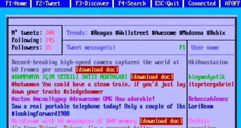 What If Twitter Were Invented In The 1980s?