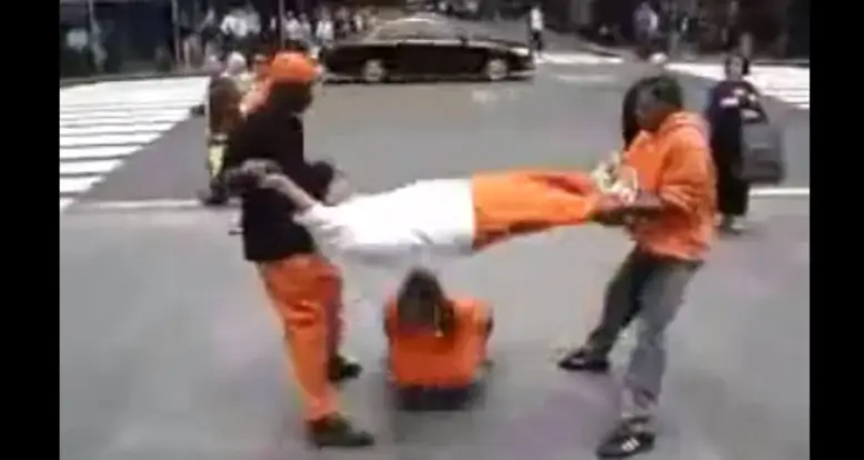 Inmates Playing Human Jump Rope