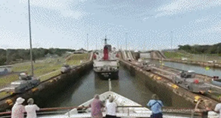 The Amazing View Of Panama Canal Locks