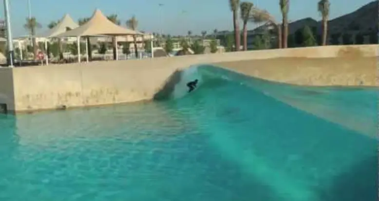 Surfing In A Wave Pool