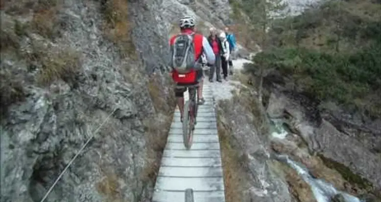 Mountain Biking On A Ridiculously Narrow Path