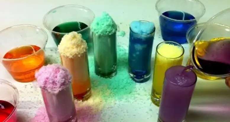 Making An Instant Rainbow Of Snow