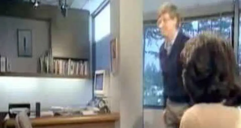 Bill Gates Jumps Over A Chair