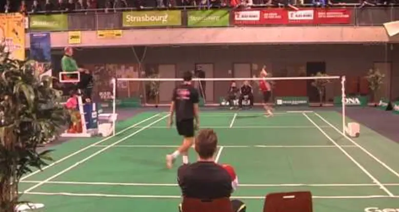 Ridiculous Badminton Shot