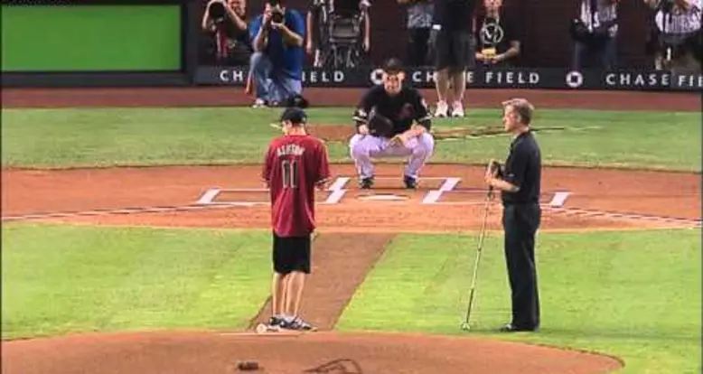 Blind Teenager Throws Out First Pitch During Baseball Playoffs