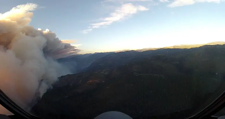 An Amazing Overhead View Of The Yosemite Fires