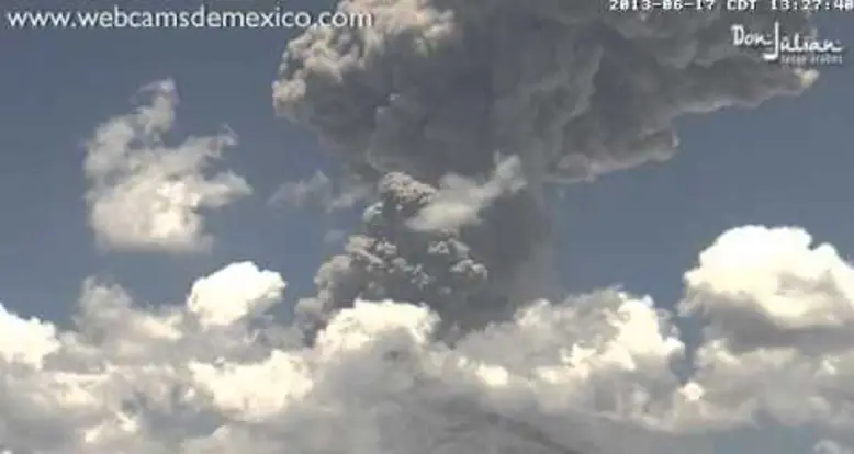The Amazing Explosion Of Popocatépetl Volcano