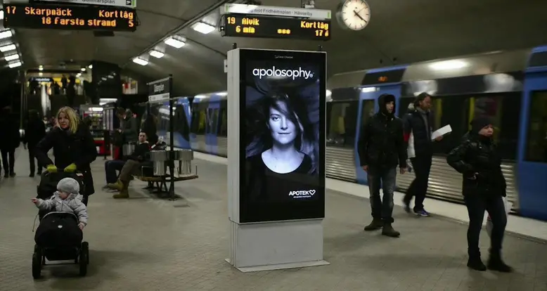 Incredible Ad In The Stockholm Subway