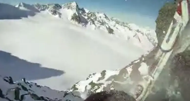 Skier Jumps Off A Cliff To Save His Brother