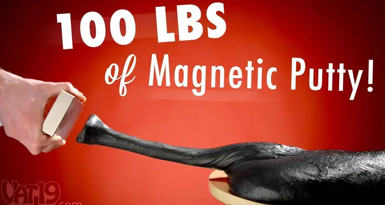 Playing With 100 Pounds Of Magnetic Putty