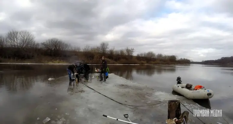 When In Russia, You Barbecue In The Middle Of A Lake