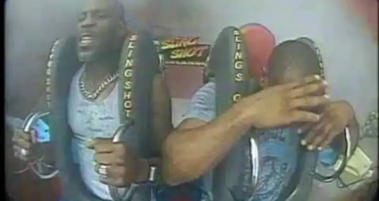 This Is DMX Riding A Theme Park Ride