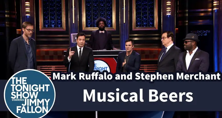 Jimmy Fallon Battles Against Steve Merchant In Vicious Game Of Musical Beers
