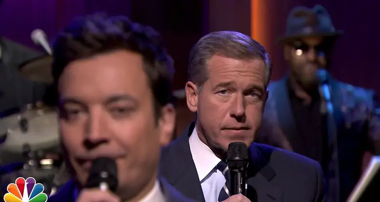Brian Williams Rocks Out With The Roots And  Jimmy Fallon