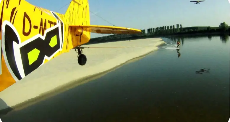 Bros Top Wakeboarding Behind A Car By Using A Plane