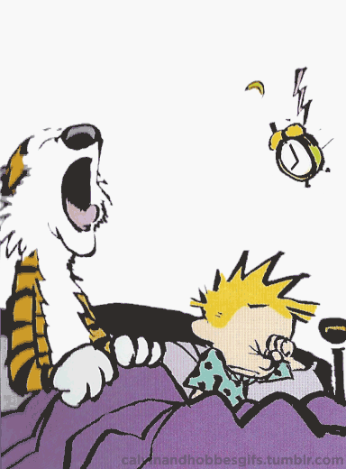 calvin hobbes gif alarm Calvin And Hobbes Reimagined As Animated GIFs