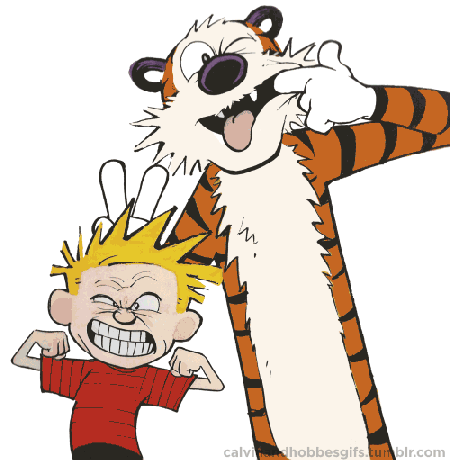 calvin hobbes gif smile Calvin And Hobbes Reimagined As Animated GIFs