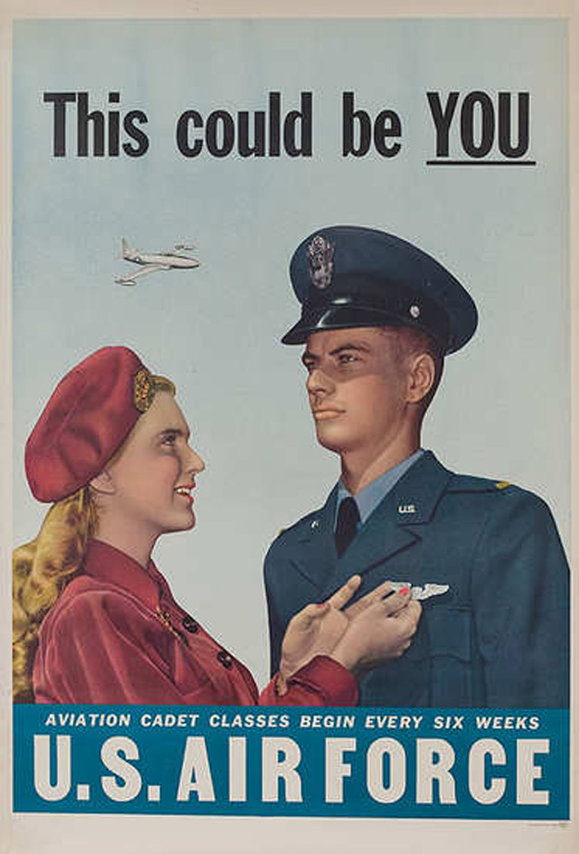 air force recruitment poseters propaganda could be yo 25 Awesome Vintage Air Force Recruitment Posters