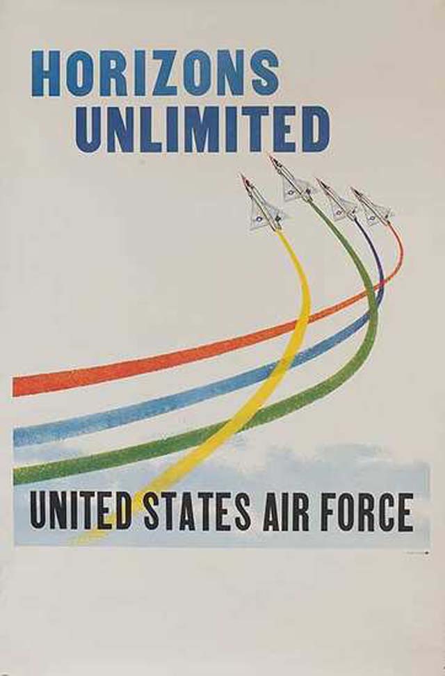 air force recruitment poseters propaganda horizons unlimited 25 Awesome Vintage Air Force Recruitment Posters