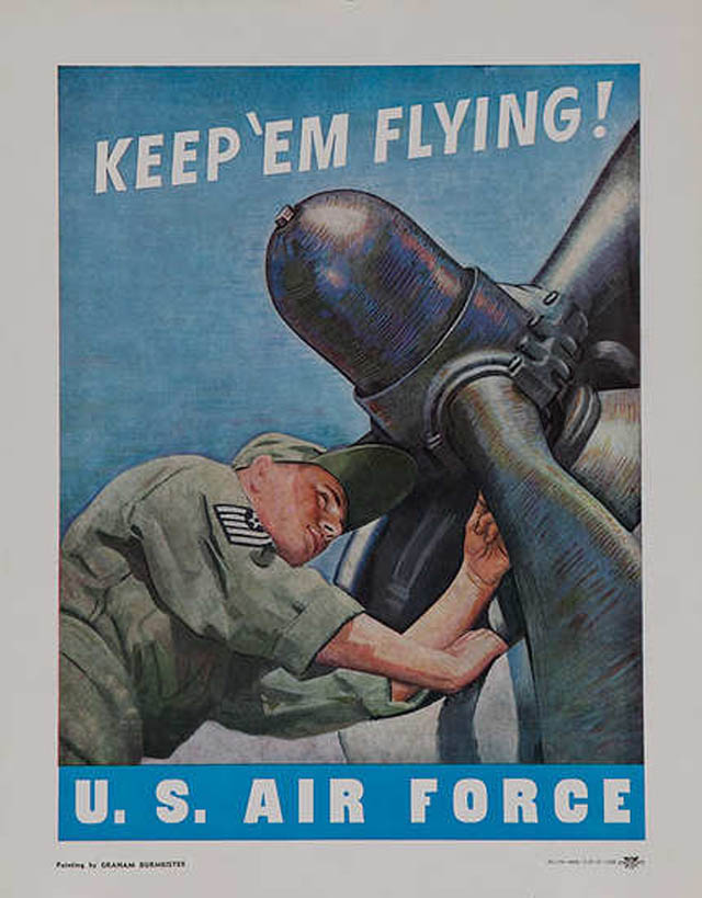 air force recruitment poseters propaganda keep flying 25 Awesome Vintage Air Force Recruitment Posters