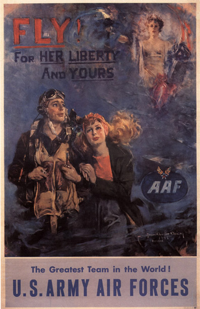 air force recruitment poseters propaganda liberty 25 Awesome Vintage Air Force Recruitment Posters