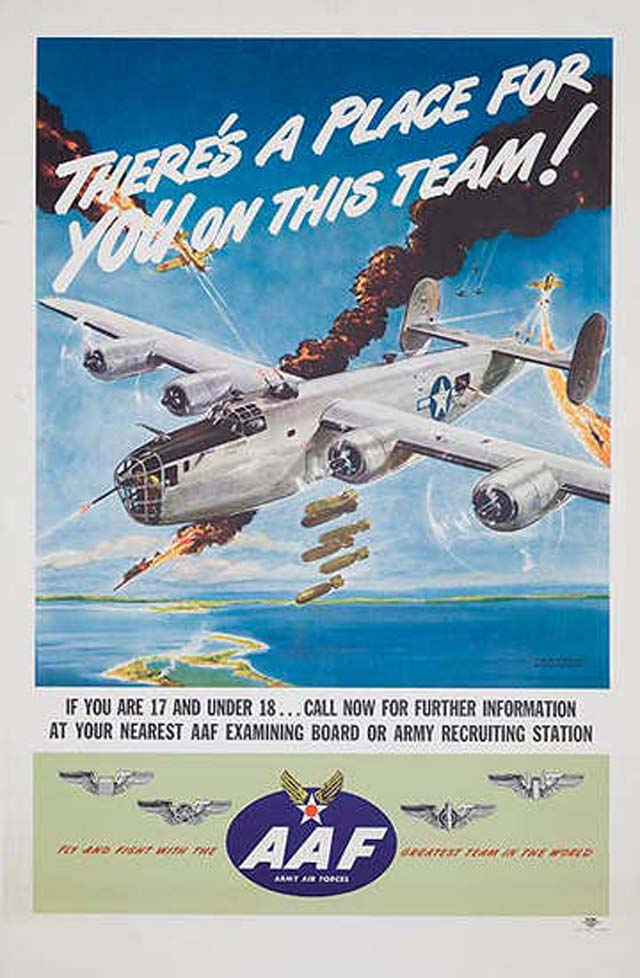 air force recruitment poseters propaganda place for you 25 Awesome Vintage Air Force Recruitment Posters