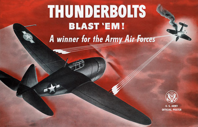 air force recruitment poseters propaganda thunderbolts 25 Awesome Vintage Air Force Recruitment Posters