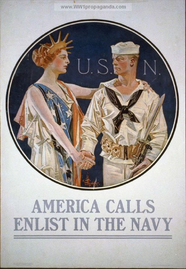 us navy recruitment posters propaganda america 40 Awesome Vintage Navy Recruiting Posters