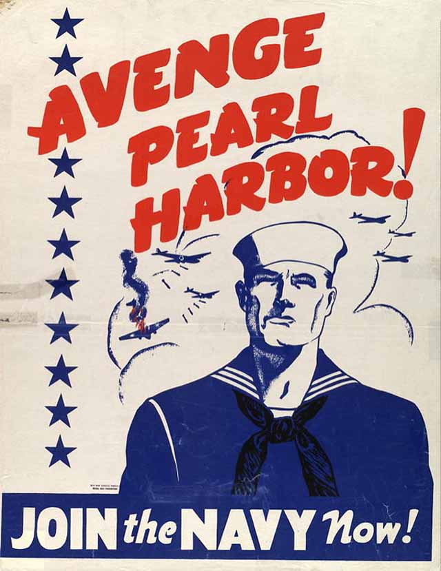 us navy recruitment posters propaganda avenge 40 Awesome Vintage Navy Recruiting Posters