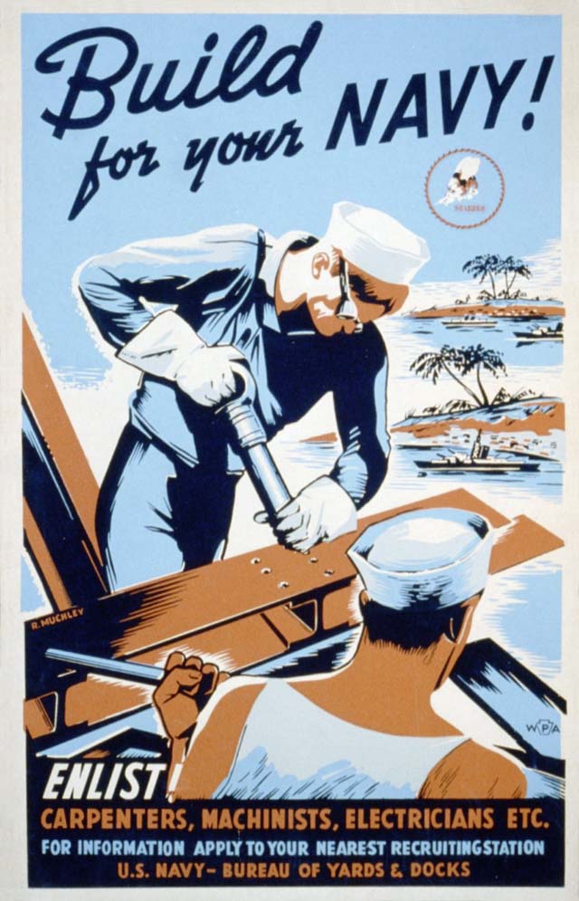 us navy recruitment posters propaganda build 40 Awesome Vintage Navy Recruiting Posters