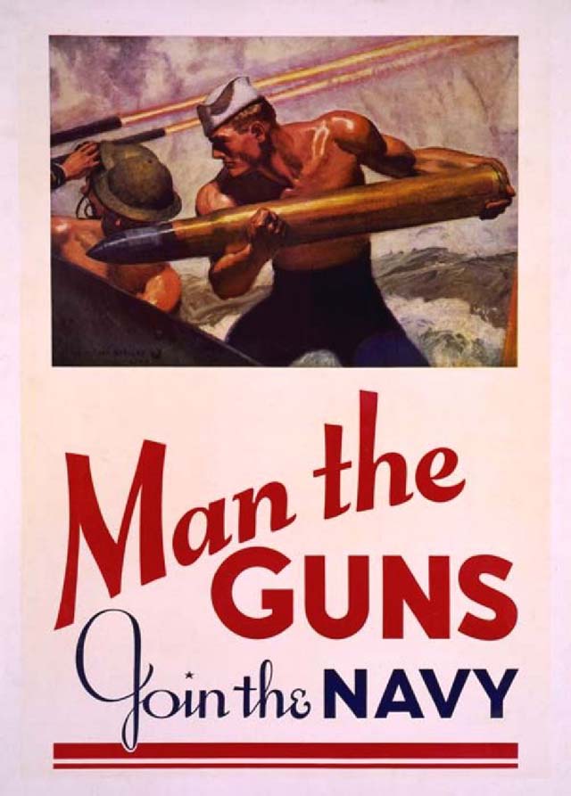 us navy recruitment posters propaganda guns 40 Awesome Vintage Navy Recruiting Posters