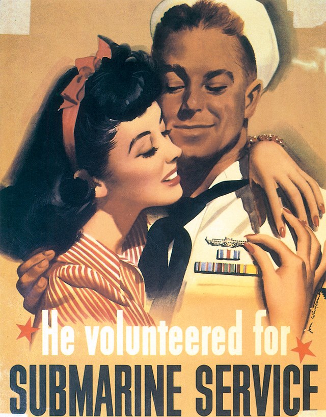 us navy recruitment posters propaganda submarine 40 Awesome Vintage Navy Recruiting Posters
