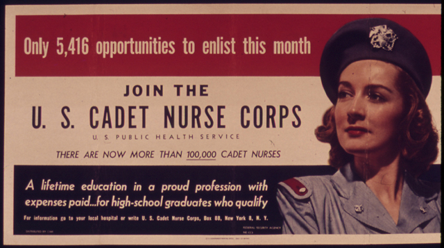 us nurses recruitment posters propaganda cadet 30 Awesome Vintage Military Nurse Recruiting Posters