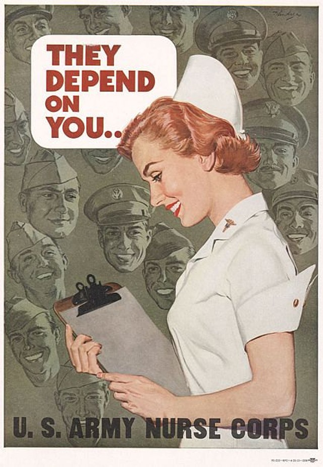 us nurses recruitment posters propaganda depend 30 Awesome Vintage Military Nurse Recruiting Posters