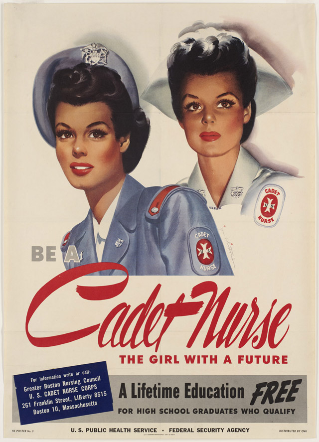 us nurses recruitment posters propaganda education 30 Awesome Vintage Military Nurse Recruiting Posters