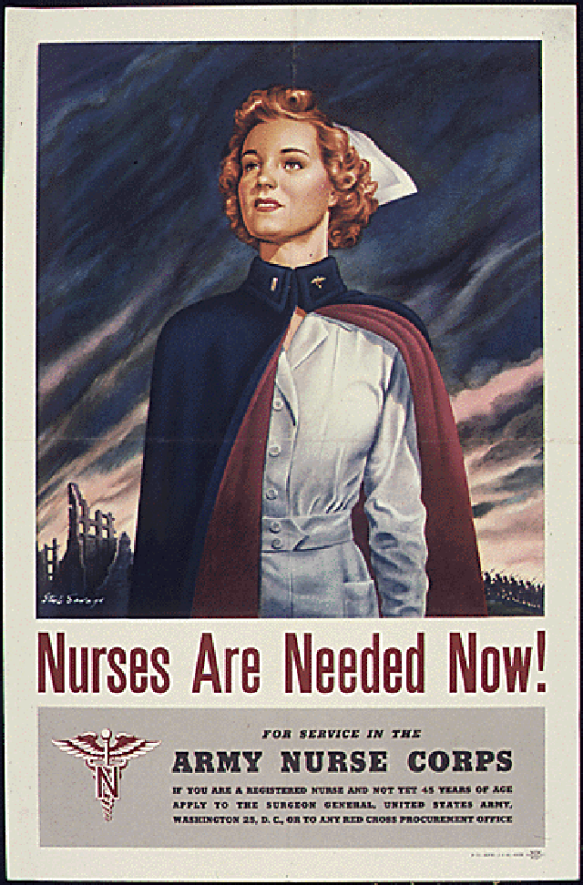 us nurses recruitment posters propaganda nurse corps 30 Awesome Vintage Military Nurse Recruiting Posters