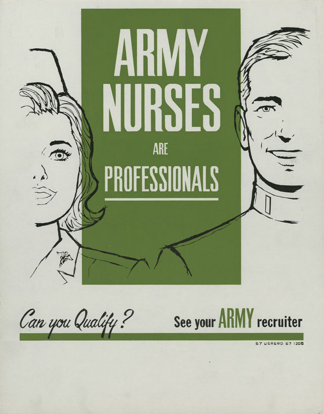 us nurses recruitment posters propaganda professionals 30 Awesome Vintage Military Nurse Recruiting Posters