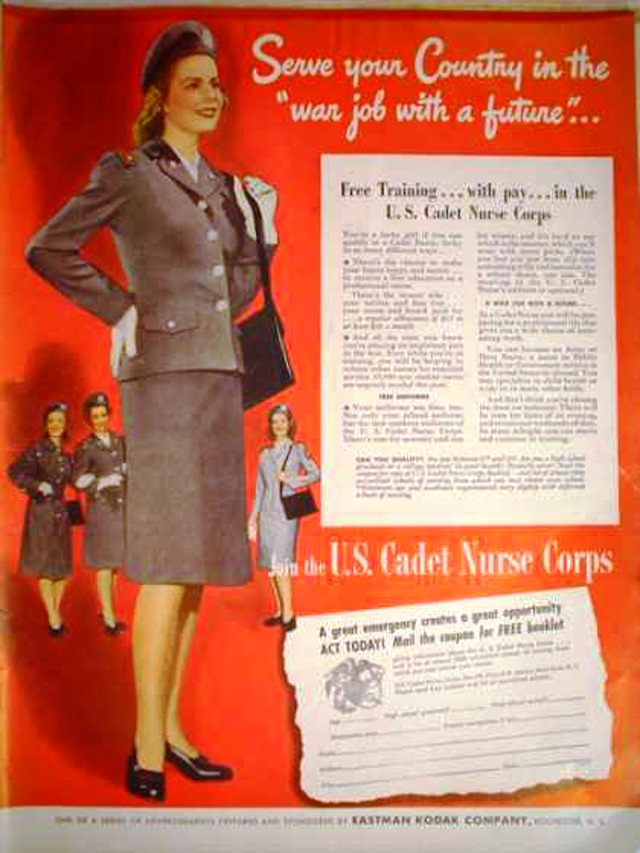 us nurses recruitment posters propaganda serve 30 Awesome Vintage Military Nurse Recruiting Posters
