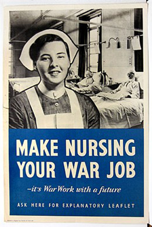 us nurses recruitment posters propaganda war job 30 Awesome Vintage Military Nurse Recruiting Posters