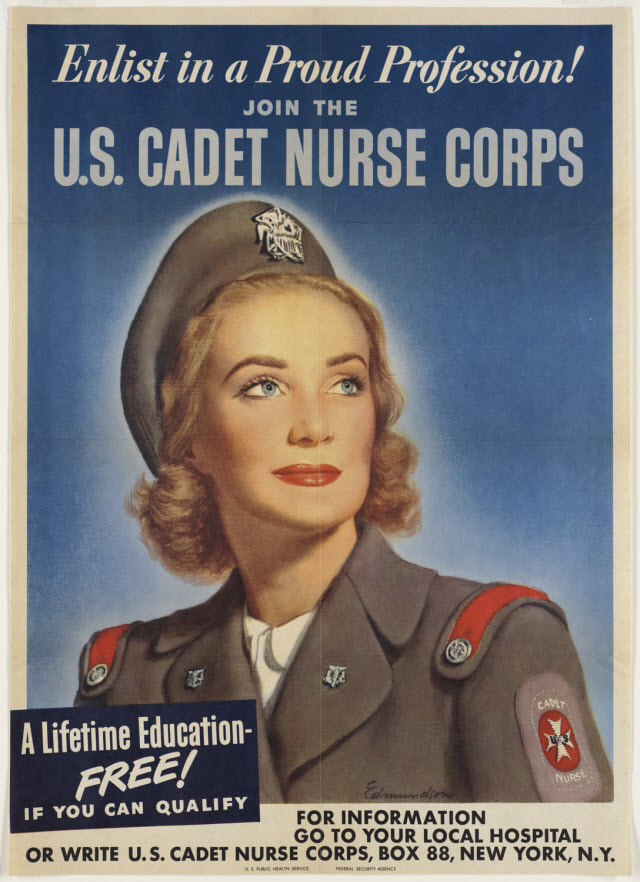 us nurses recruitment posters propaganda wualify 30 Awesome Vintage Military Nurse Recruiting Posters