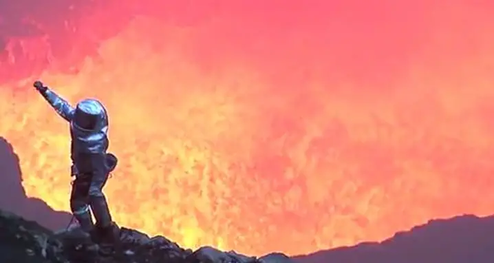 Incredible Footage From Inside A Volcano