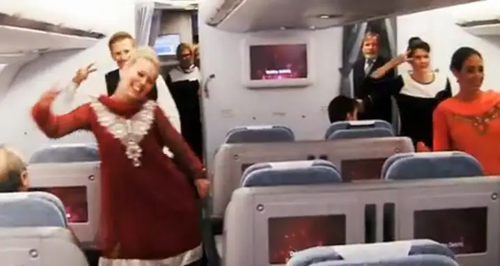 In-Flight Bollywood Dance
