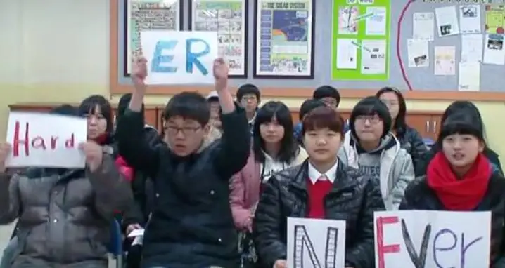 South Korean 7th Graders Perform Daft Punk