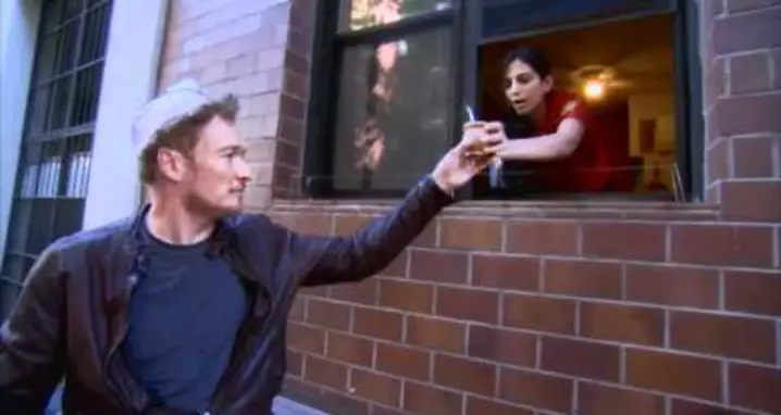 Conan Delivers Chinese Food In New York City