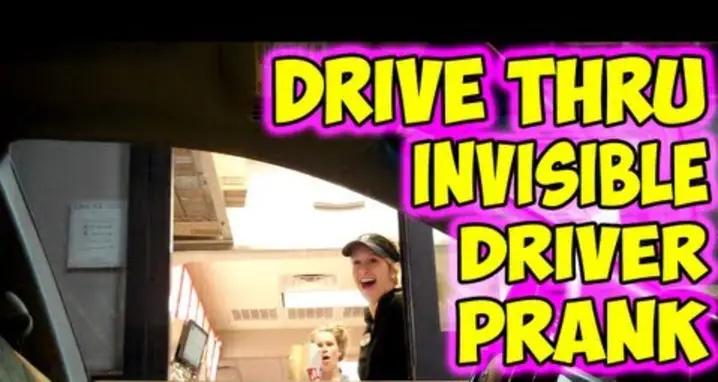 The Invisible Driver Drive-Thru Prank
