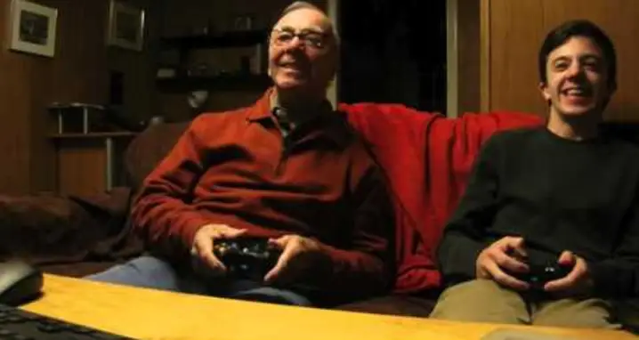 84 Year Old Loves Playing Video Games