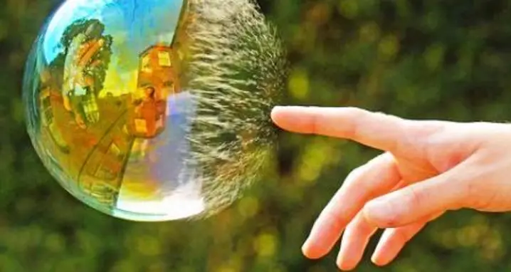 The Moment A Bubble Bursts GIF