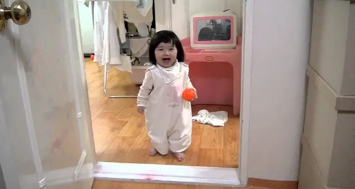 Adorable Baby Stands Up To Pranking Father